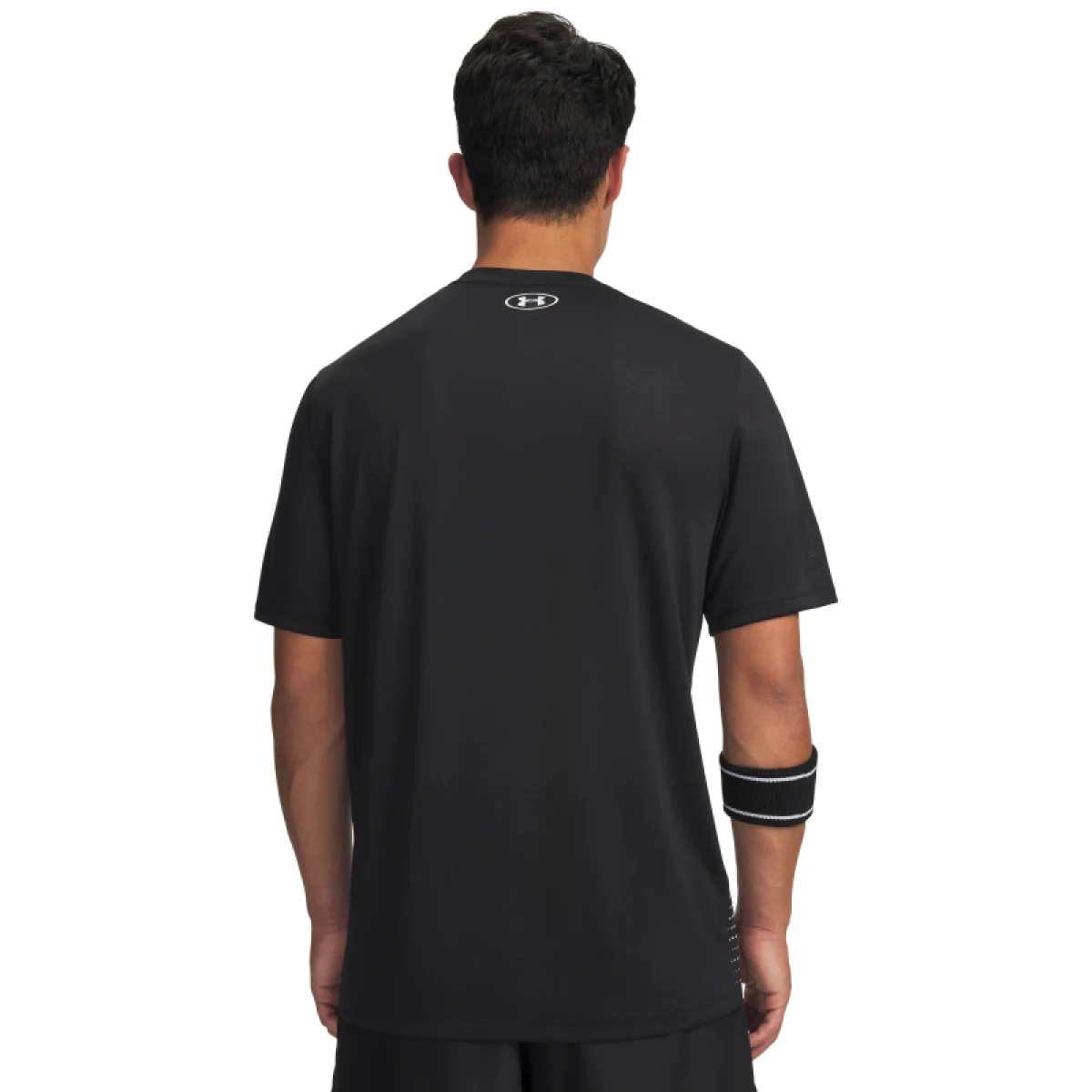 Pánske tréningové tričko s krátkym rukávom UNDER ARMOUR UA Tech Play Short Sleeve-BLK · záber 2
