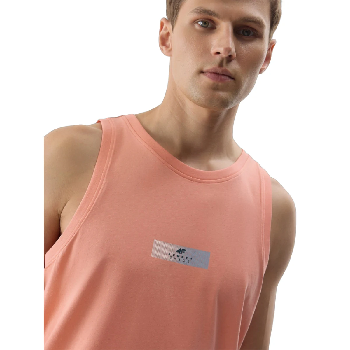 Pánske tielko 4F TSHIRT-WSS24TTSHM1291-70S-ORANGE · záber 5