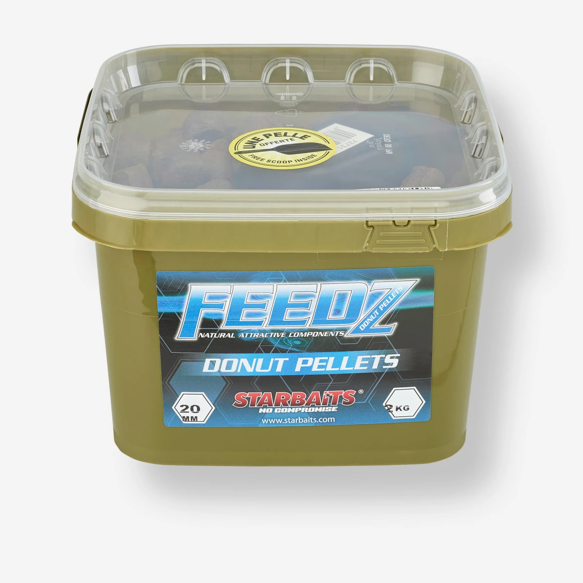 STARBAITS Pelety s dierou na lov kaprov Pellet Feedz Donuts 20mm 2kg 2 kg · záber 1