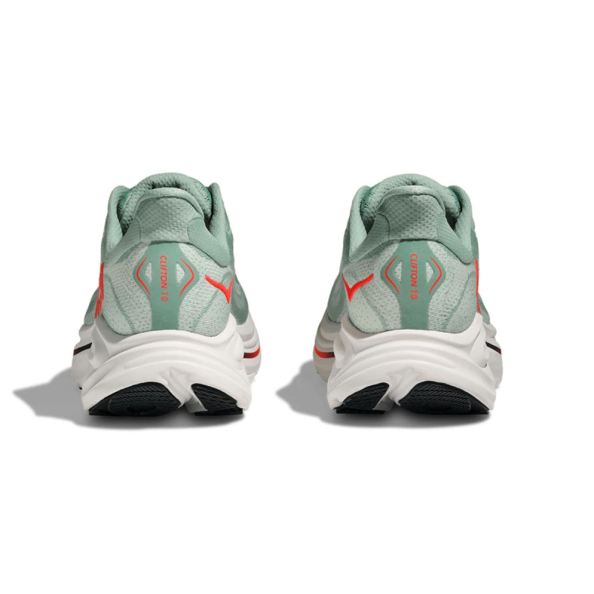 Pánská běžecká obuv HOKA Clifton 10 Wide M sage neon flame · záber 5