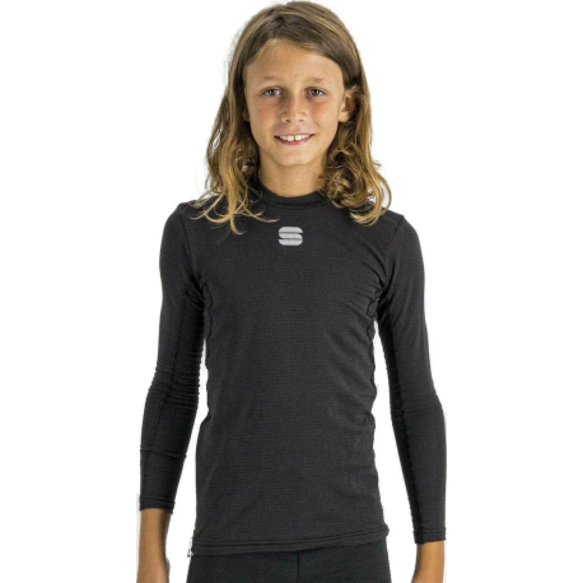Dětské termo tričko s dlouhým rukávem SPORTFUL Td mid long sleeve kid top, black · záber 1