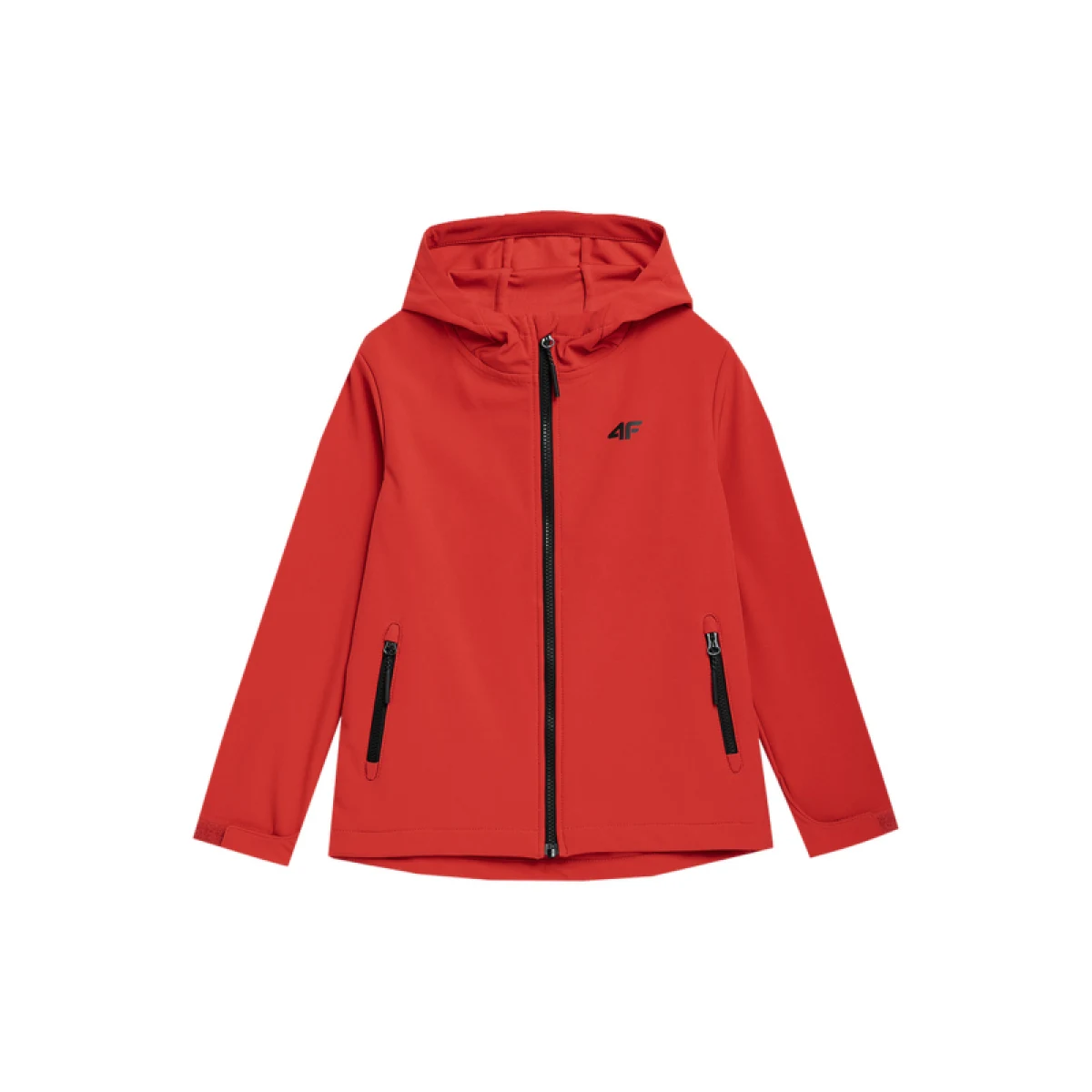 Chlapecká turistická softshellová bunda 4F JUNIOR SOFTSHELL JACKET M091-62S-RED · záber 4
