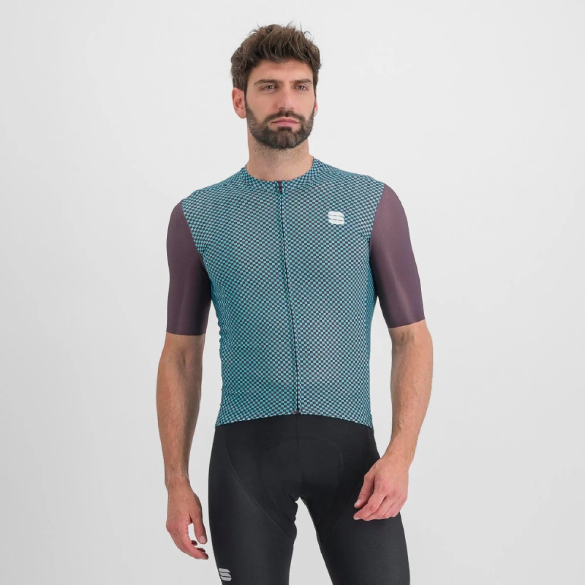 Pánský cyklistický dres s krátkým rukávem SPORTFUL Checkmate jersey, huckleberry blue radiance · záber 2