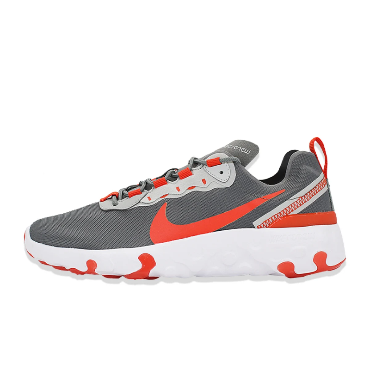 Juniorská rekreační obuv NIKE Renew Element 55 smoke grey team orange white · záber 2
