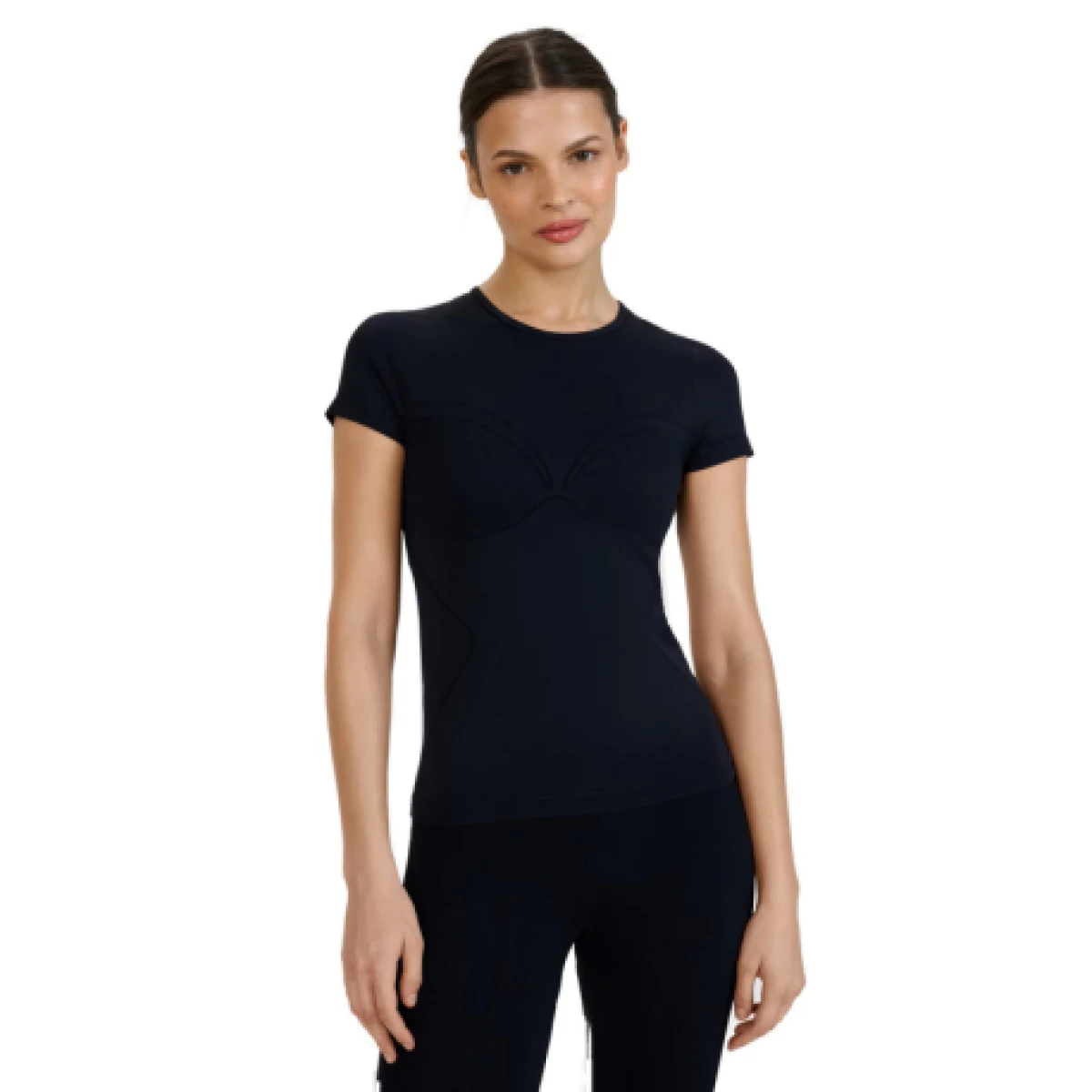 Dámské tréninkové tričko s krátkým rukávem 4F TSHIRT FNK F1270-20S-DEEP BLACK · záber 1
