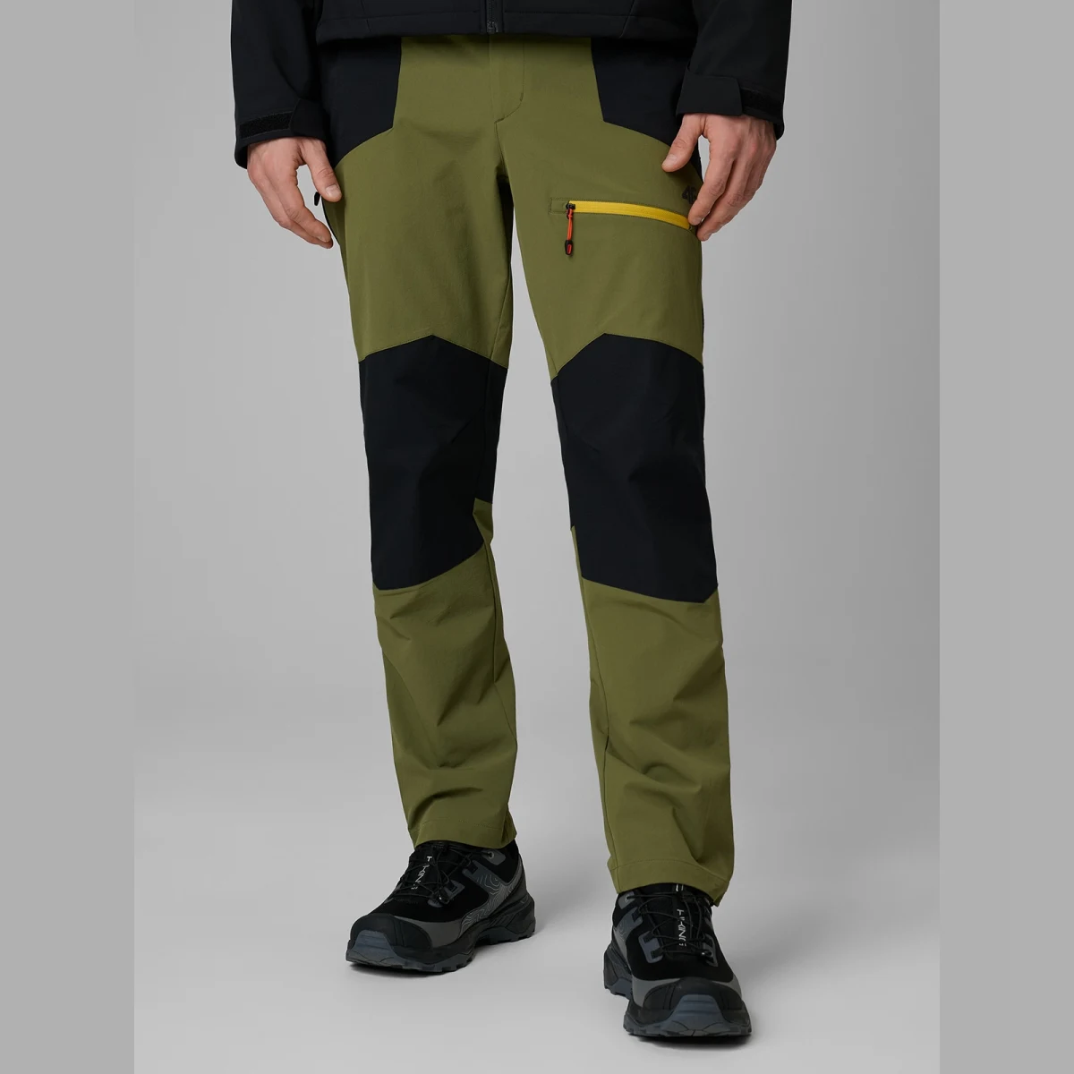 Pánské rychleschnoucí trekkingové kalhoty - khaki · záber 2
