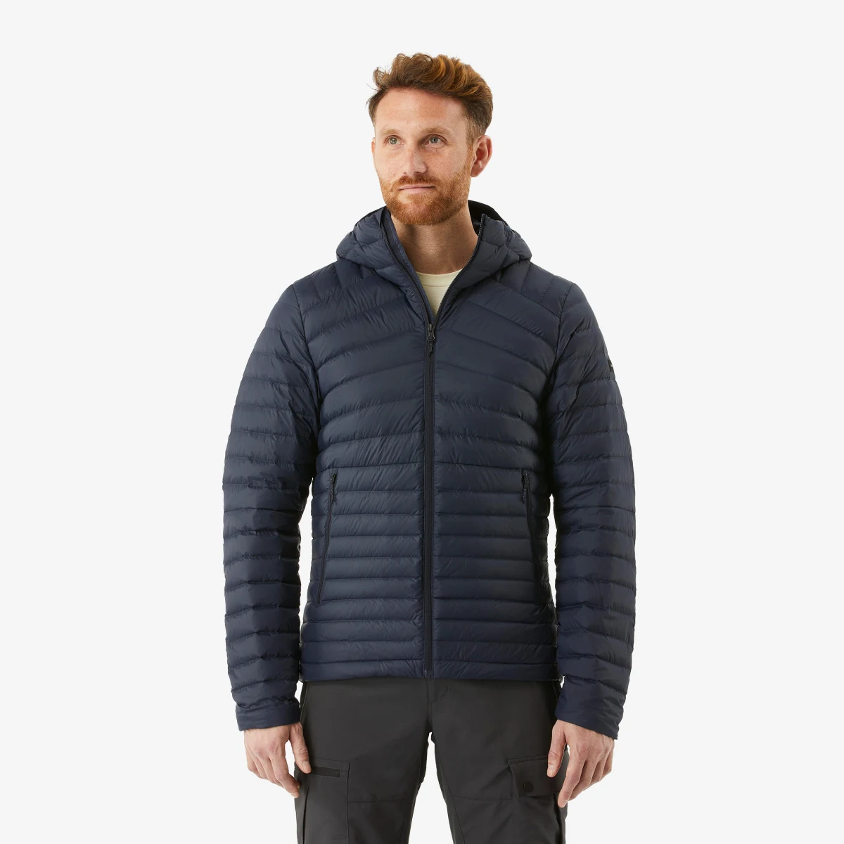 SIMOND Pánska turistická bunda MH100 páperová do -5°C modrá 3XL · záber 1