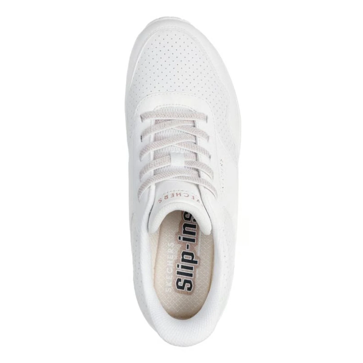 Dámska rekreačná obuv SKECHERS Uno Banksia Luxe Slip-Ins W white · záber 4