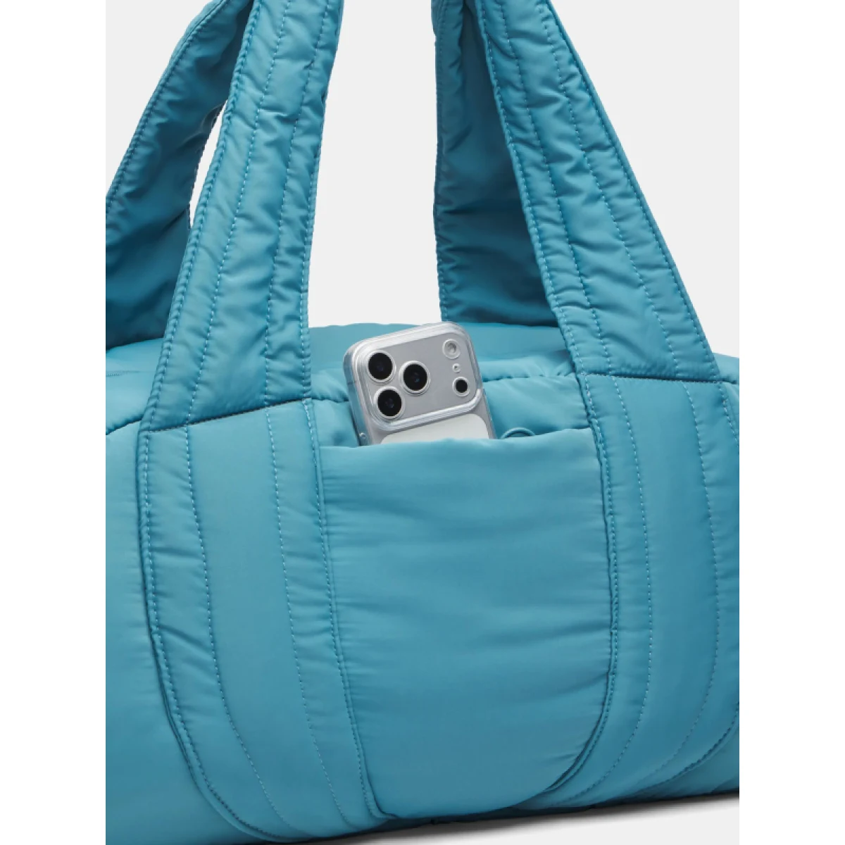 Dámska cestovná taška UNDER ARMOUR UA Studio Soft Duffle-BLU · záber 3