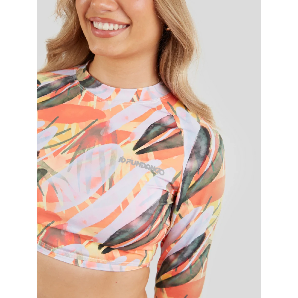 Dámské plavkové tričko FUNDANGO Amelia Surf Top-334-lilac · záber 5