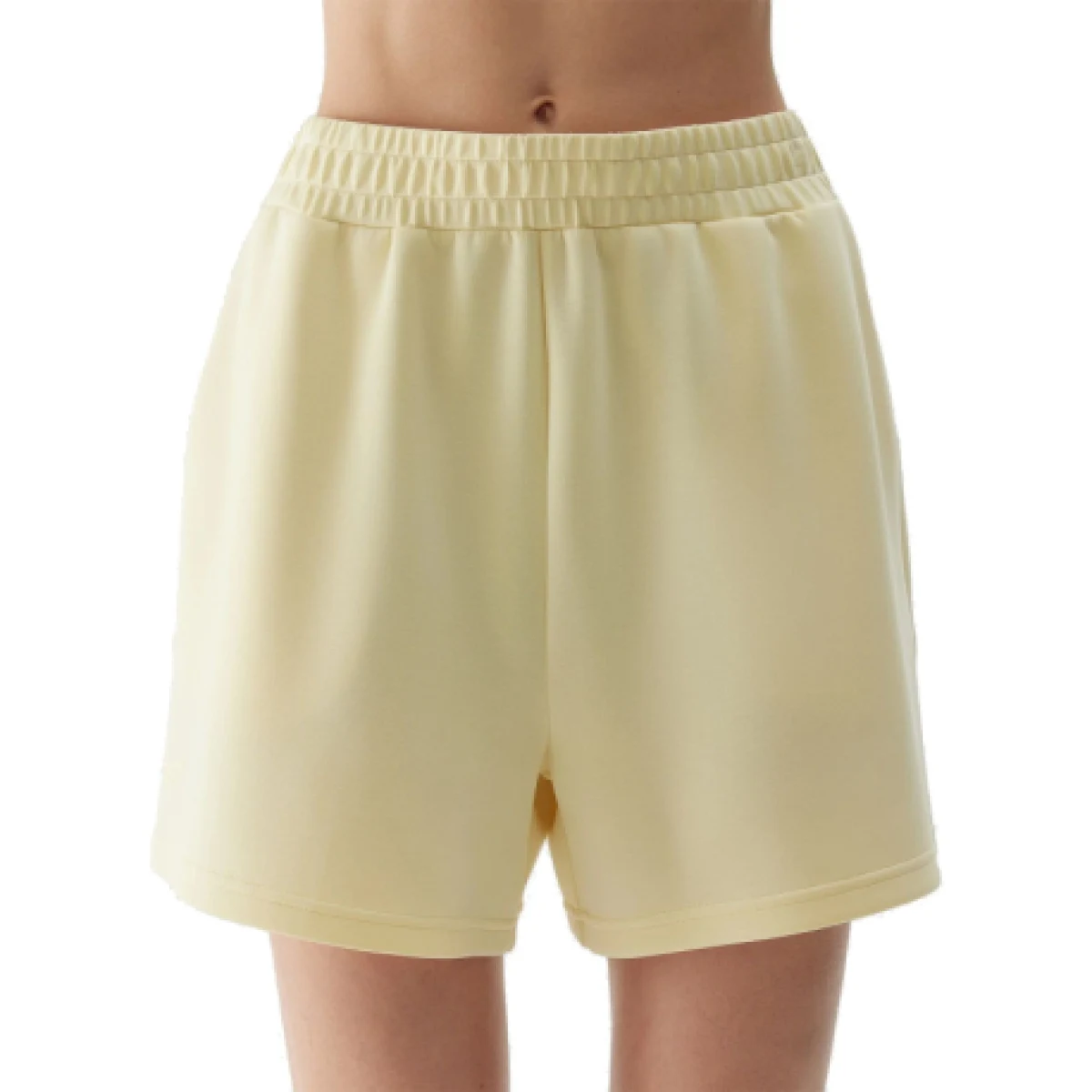 Dámské teplákové kraťasy 4F SHORTS CAS-WSS24TSHOF324-73S-LIGHT LEMON · záber 1