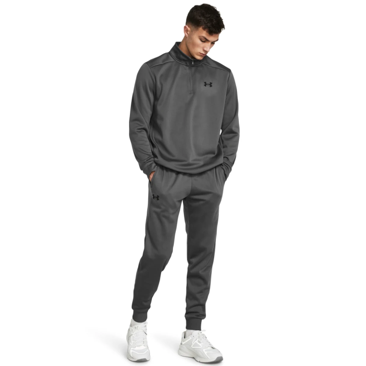 Pánské zateplené tepláky UNDER ARMOUR UA Armour Fleece Joggers-GRY I · záber 4