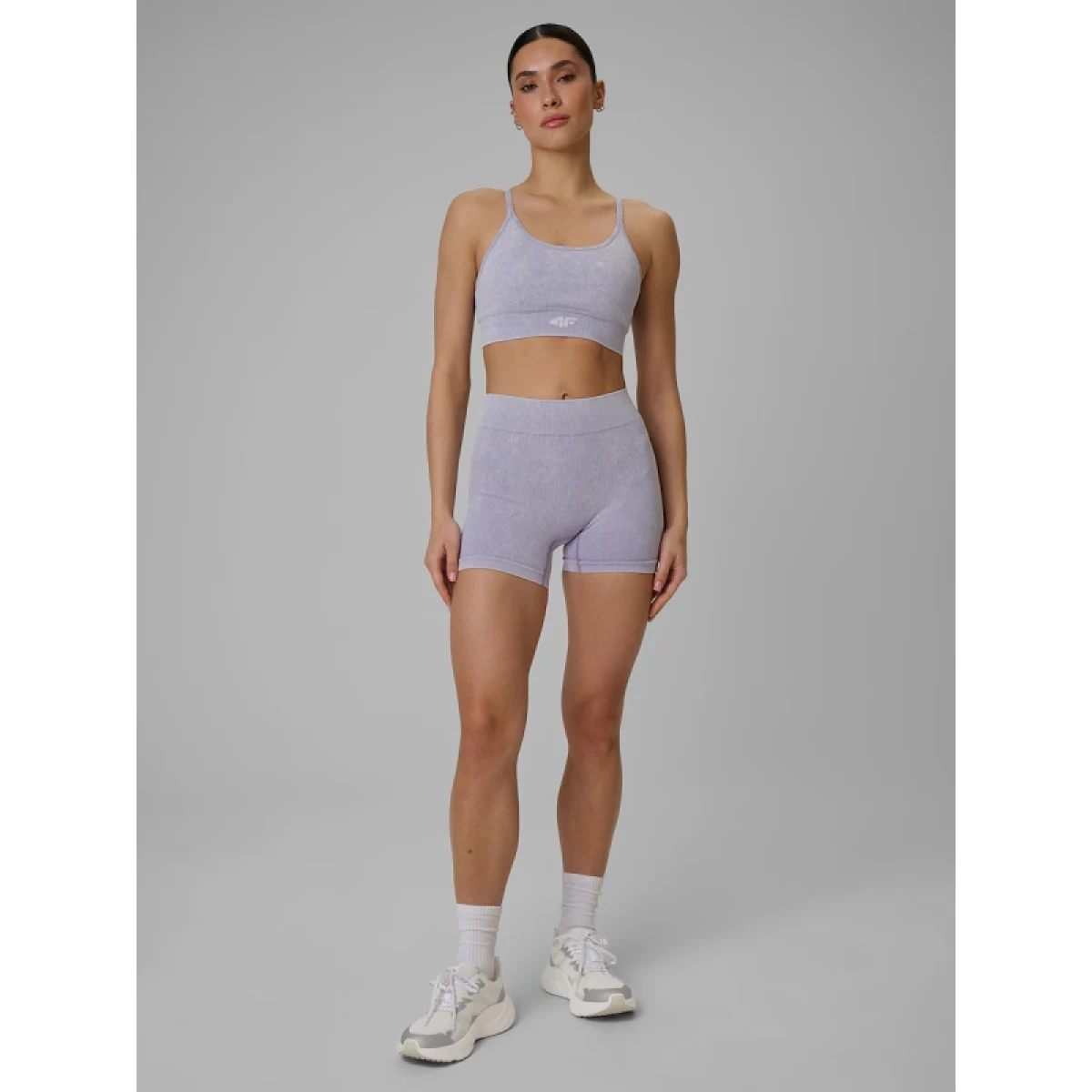 Dámské tréninkové kraťasy 4F SHORT TIGHTS FNK F072-51A-VIOLET ALLOVER · záber 3
