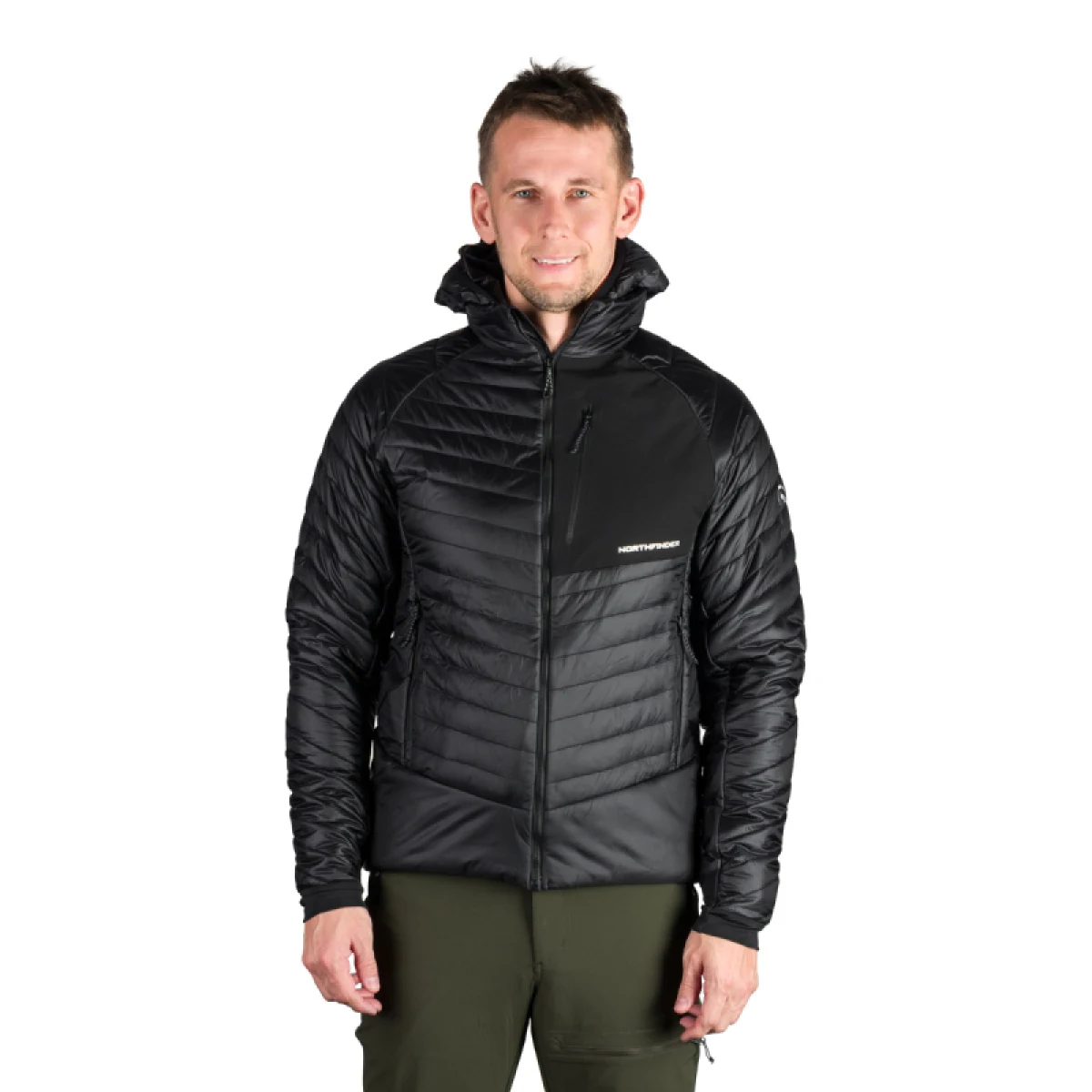 Pánská turistická bunda NORTHFINDER BALINT-269black · záber 2