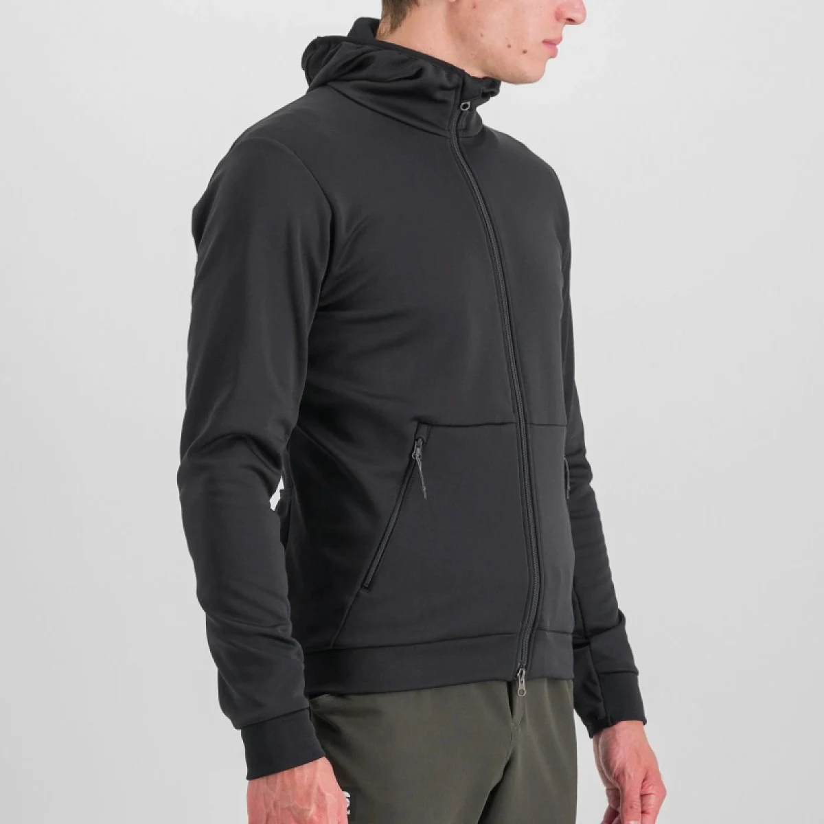 Pánská cyklistická bunda s kapucí SPORTFUL Metro softshell, black · záber 4