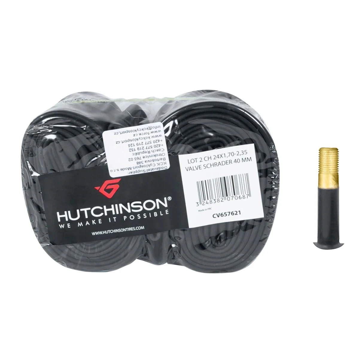 HUTCHINSON Duše 24x1,7/ 2,35 AV 40mm, 2ks · záber 1