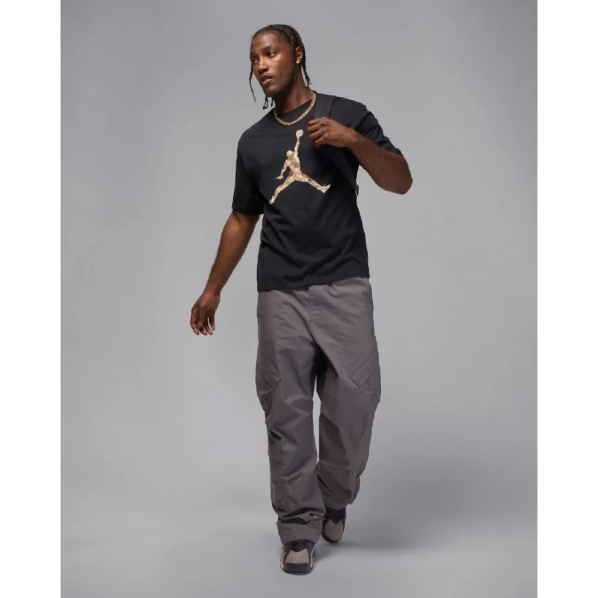 Pánské tričko s krátkým rukávem NIKE JORDAN BRK RLT JM SS CREW 010 BLACK · záber 5