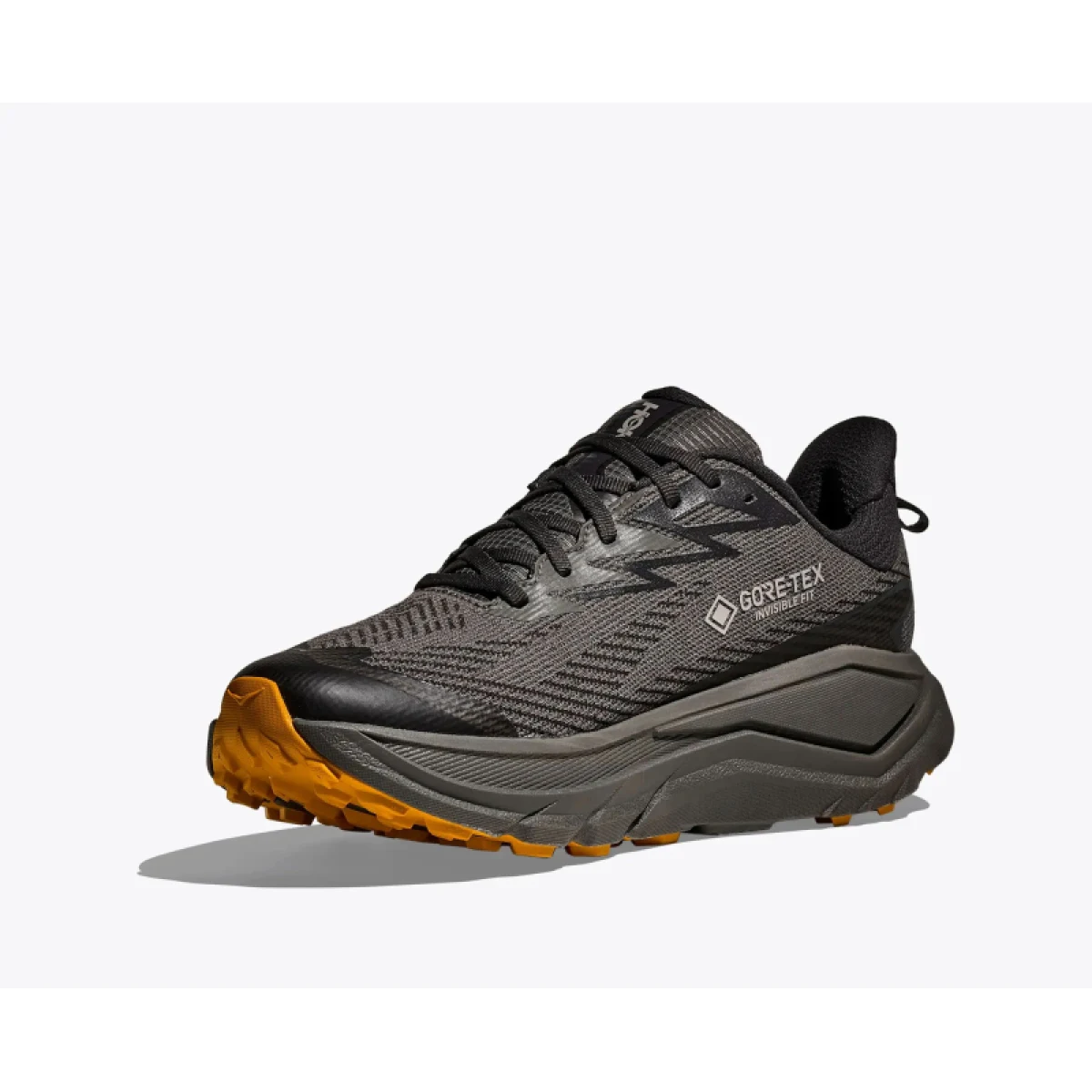 Pánska bežecká trailová obuv HOKA Challenger 8 GTX M asphalt grey varsity yellow · záber 3