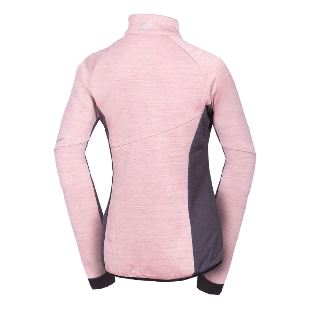 Dámska zateplená turistická mikina so zipsom NORTHFINDER JACLYN-521roseblack · záber 4