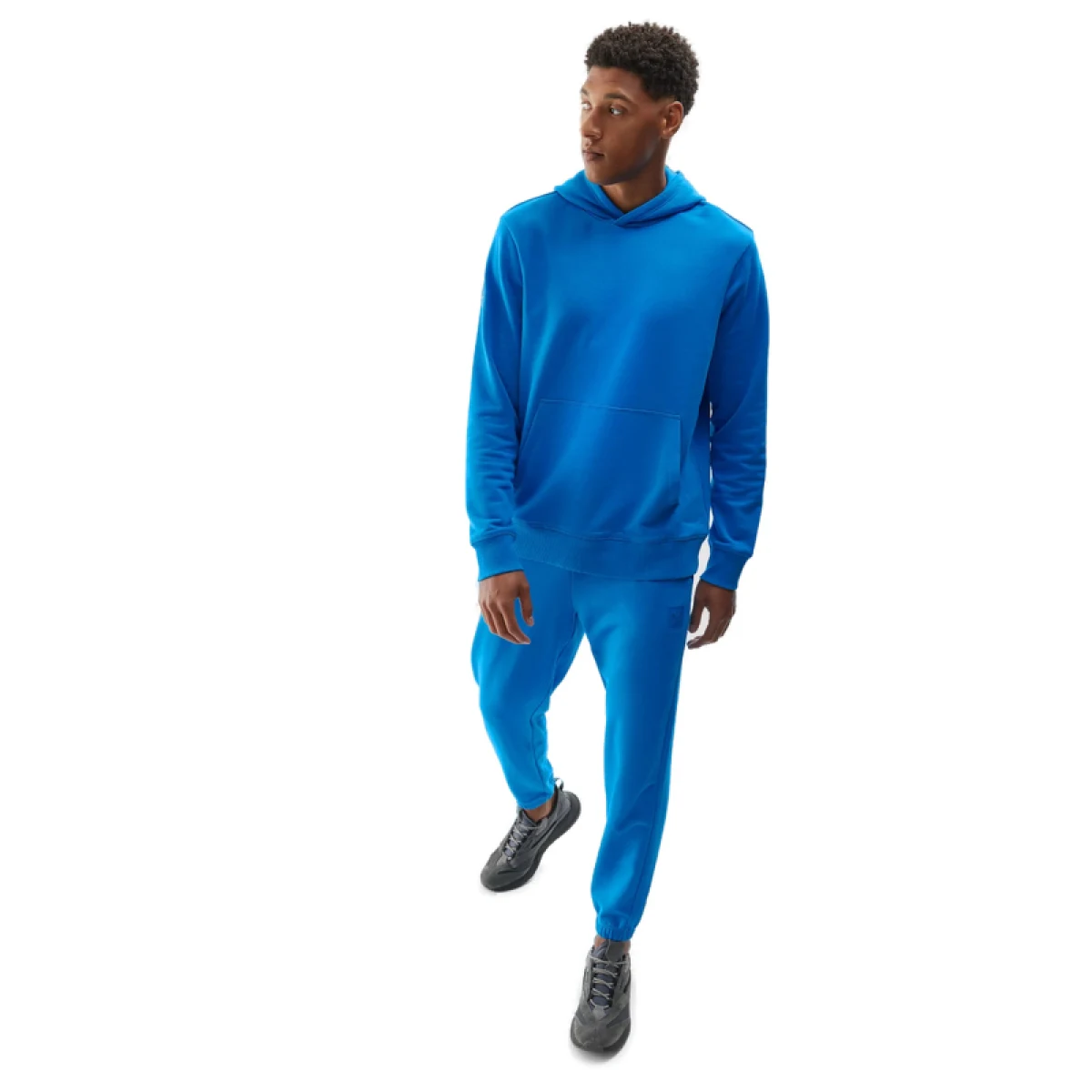 Pánská mikina s kapucí 4F SWEATSHIRT-AW23TSWSM688-33S-BLUE · záber 4