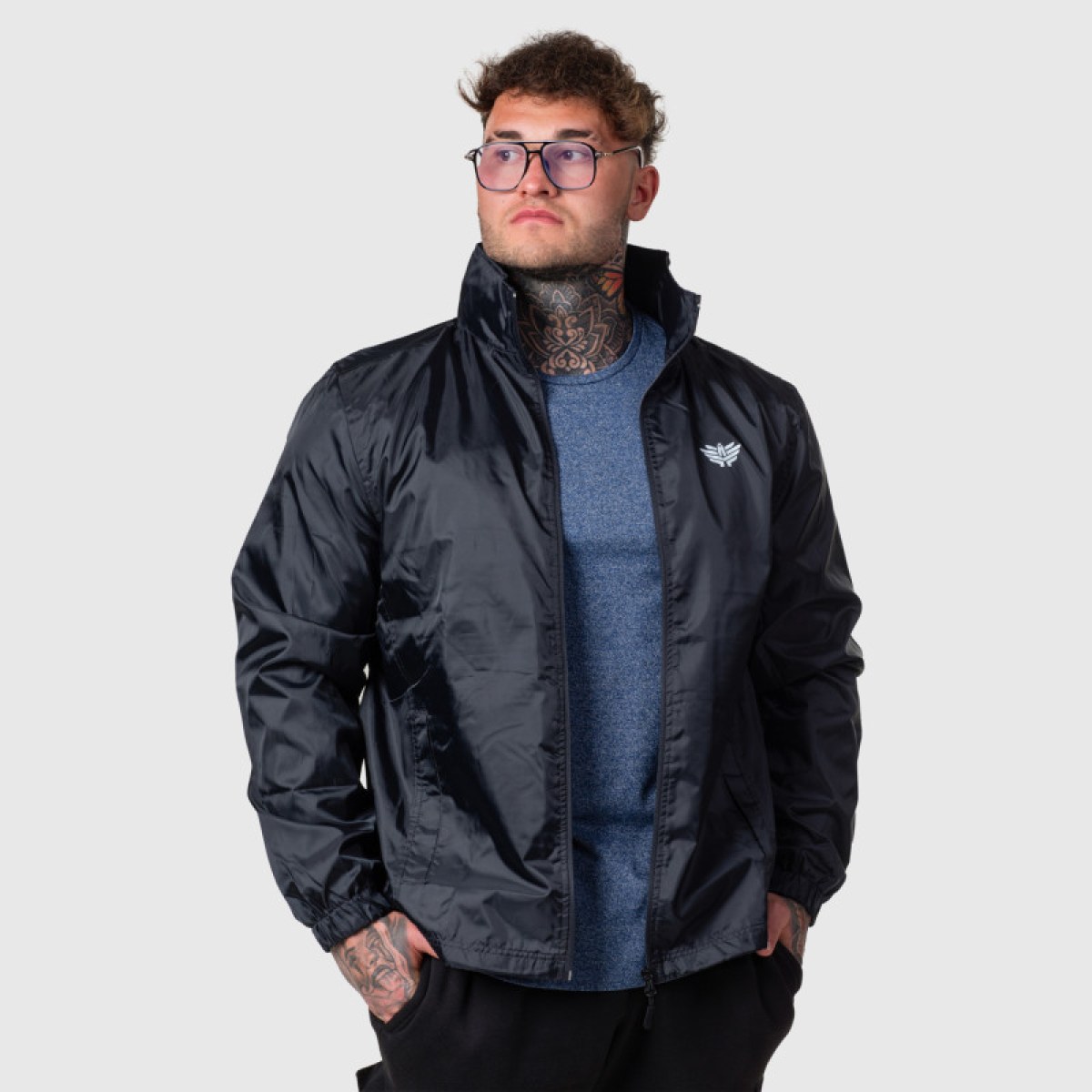 Pánská bunda Iron Aesthetics Windblocker, černá · záber 4