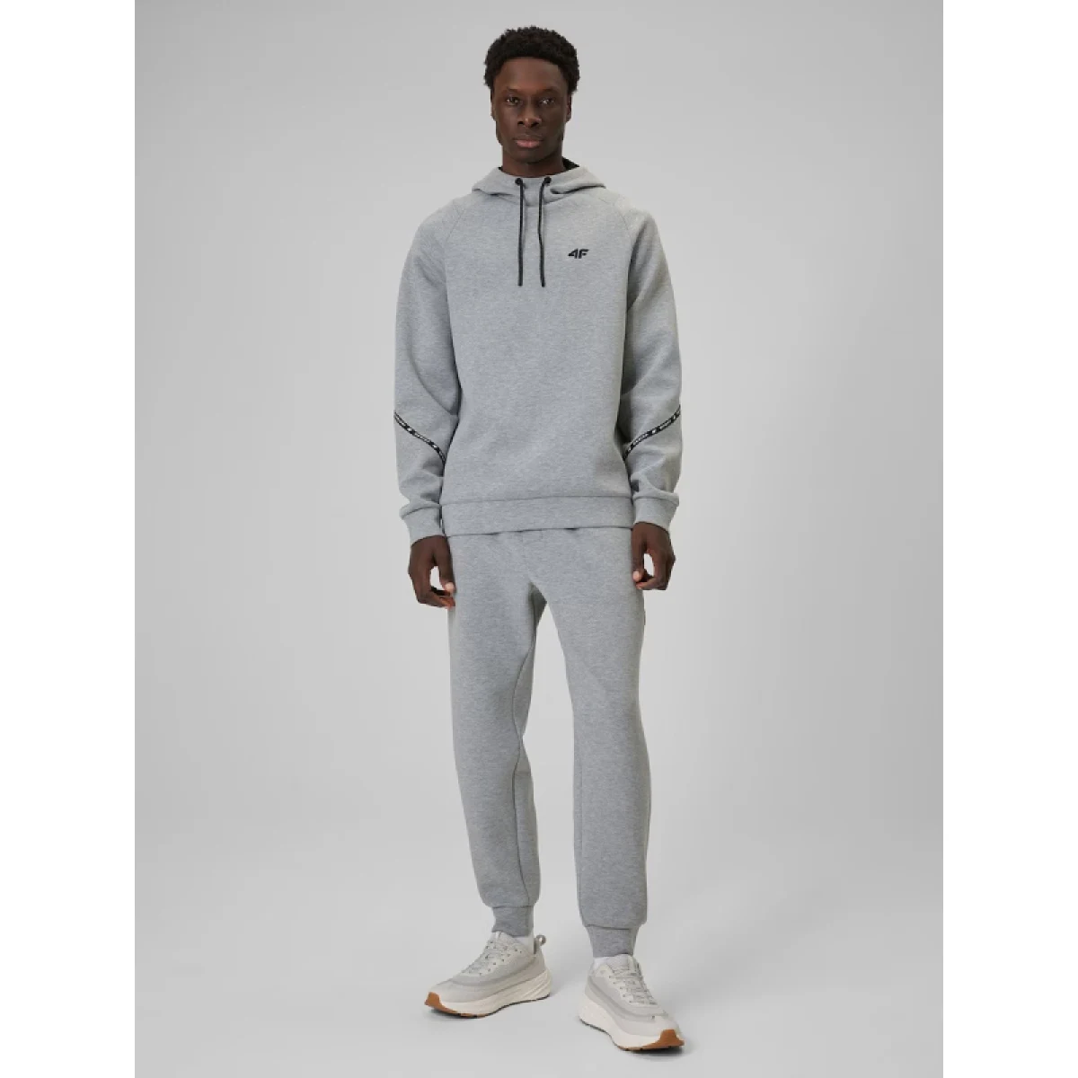 Pánská mikina s kapucí 4F SWEATSHIRT M2238-27M-COLD LIGHT GREY MELANGE · záber 7
