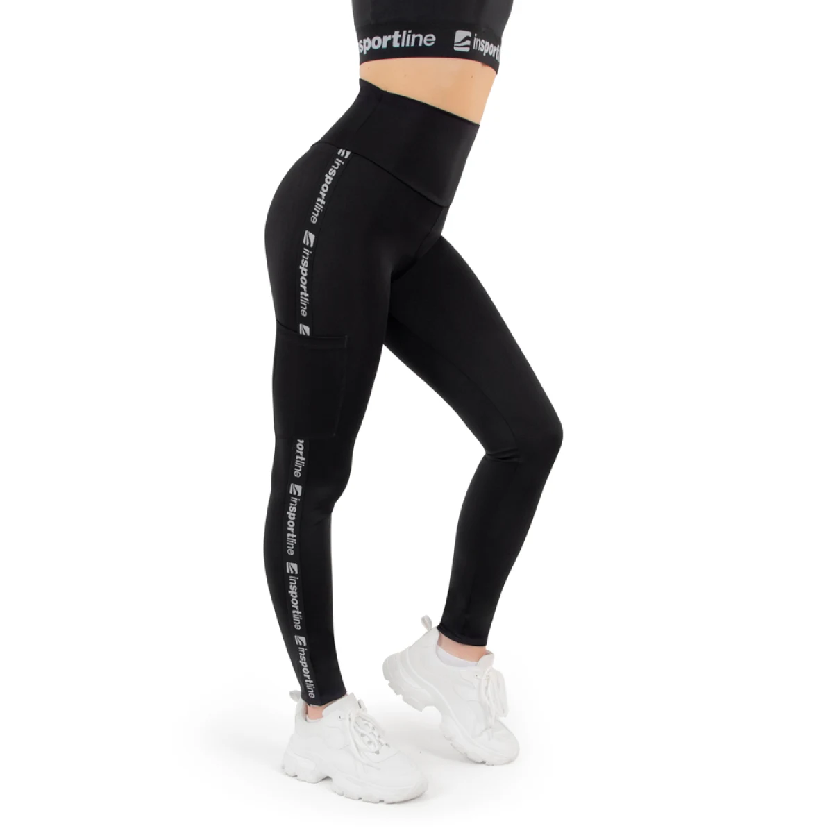 inSPORTline Highwaist predĺžená - čierna - XS · záber 1