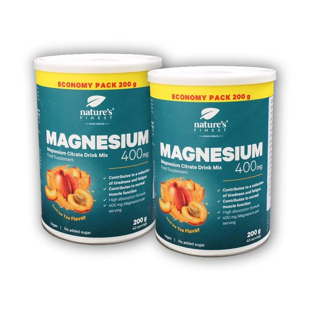 Natures Finest 2x Magnesium drink mix 400mg / serving 200g · záber 1