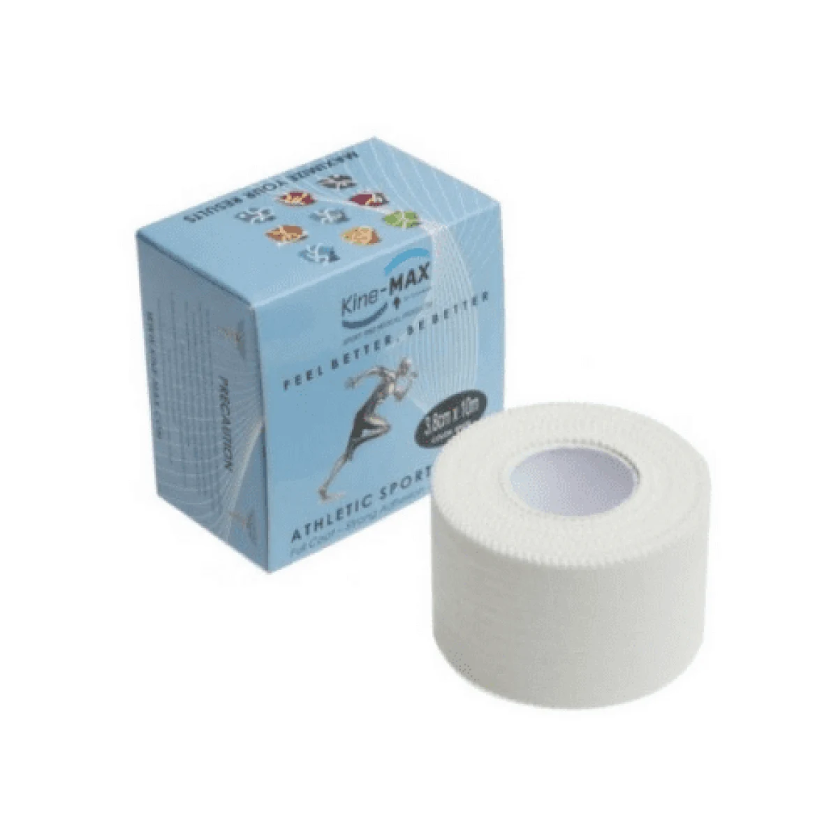 KINE-MAX Non-elastic sport tape tejpovacia páska fixačná 3,8 cm x 10 m 1 ks · záber 1