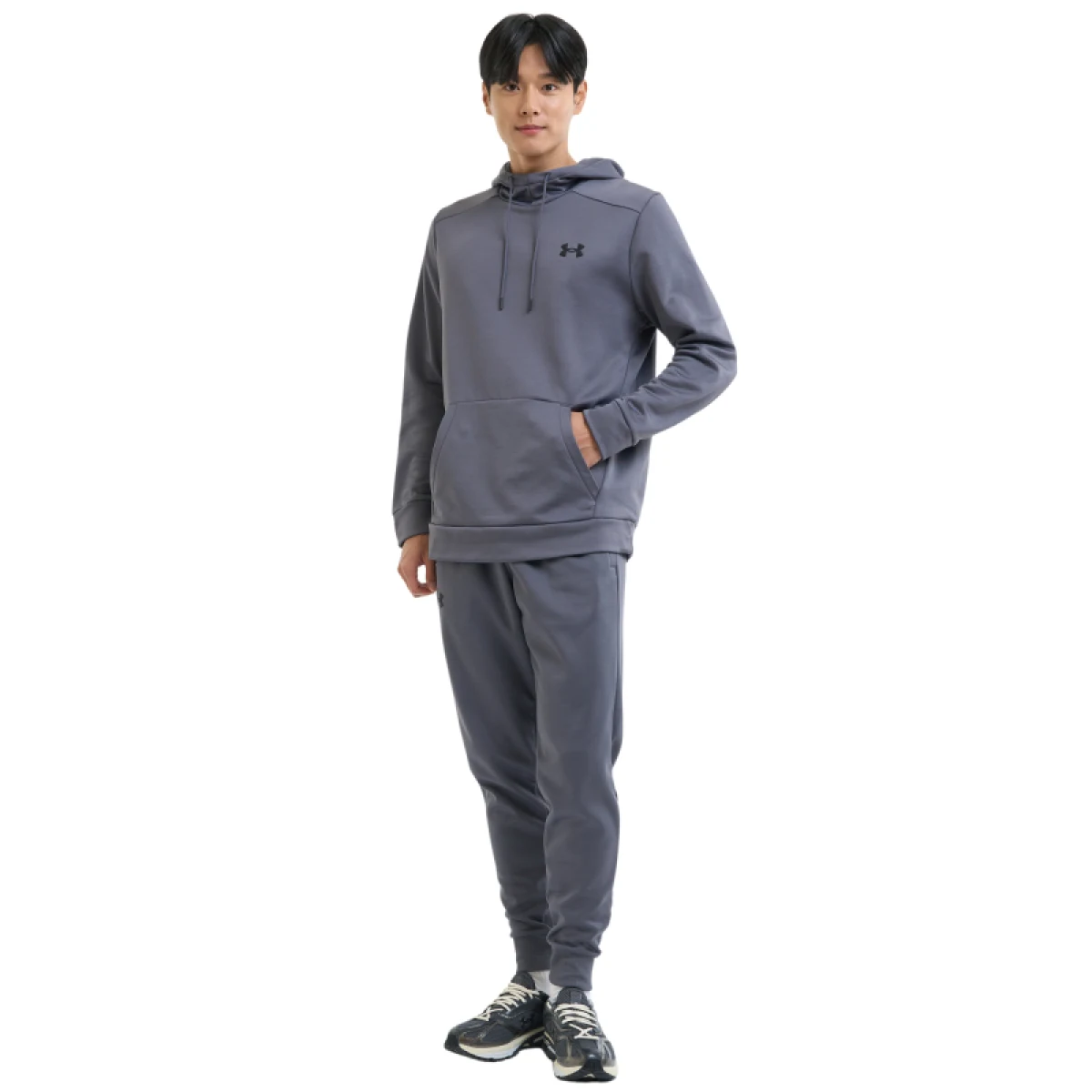 Pánská zateplená tréninková mikina s kapucí UNDER ARMOUR UA Armour Fleece Hoodie · záber 4