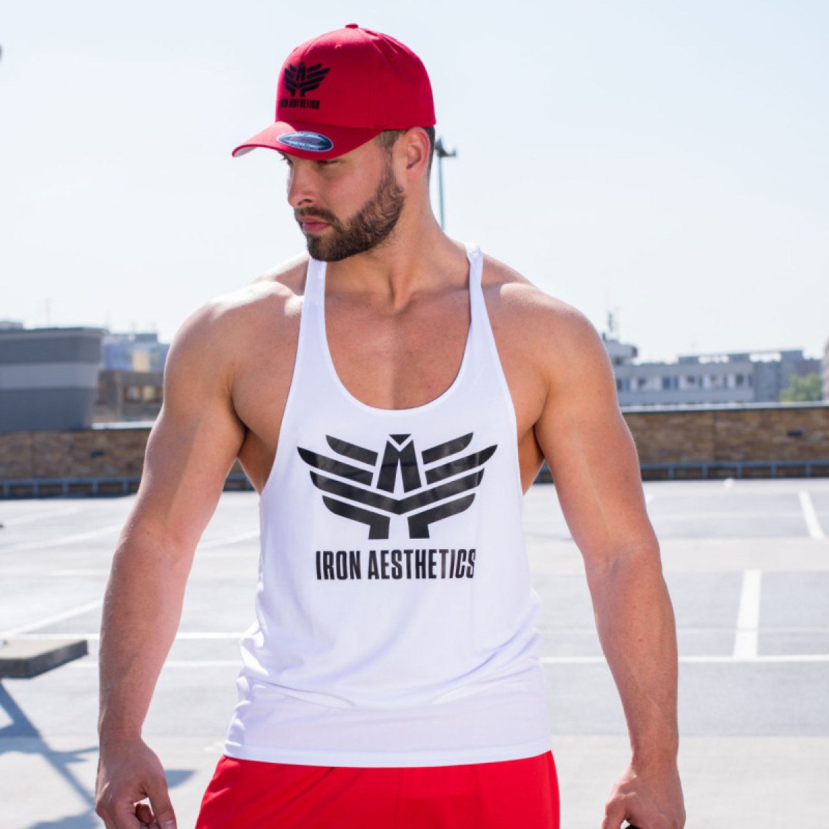 Funkcionális atléta Iron Aesthetics, fehér · záber 4