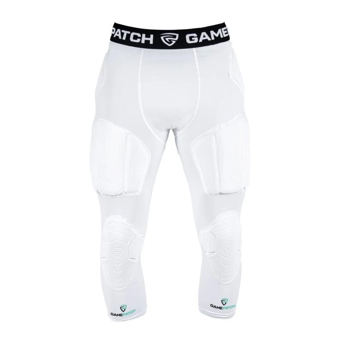 GAMEPATCH PADDED 3/4 TIGHTS WITH FULL PROTECTION WHITE POUZE M - Bílá (VÝPRODEJ) · záber 1