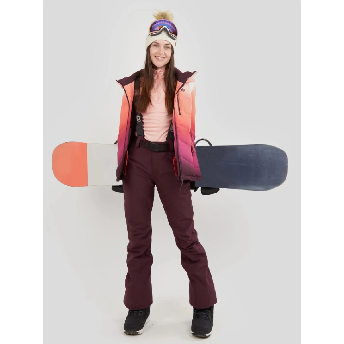 Dámská lyžařská bunda FUNDANGO Pumila Padded Jacket-354-sugar coral 2QAD103 · záber 5