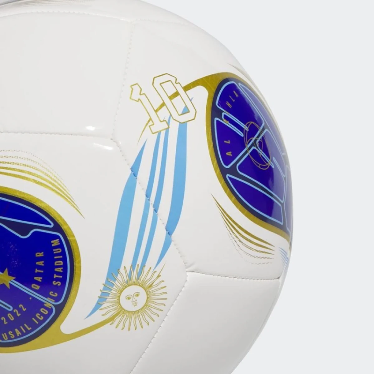 Fotbalový míč ADIDAS MESSI CLUB WHITE MYSINK LUCBLU · záber 4