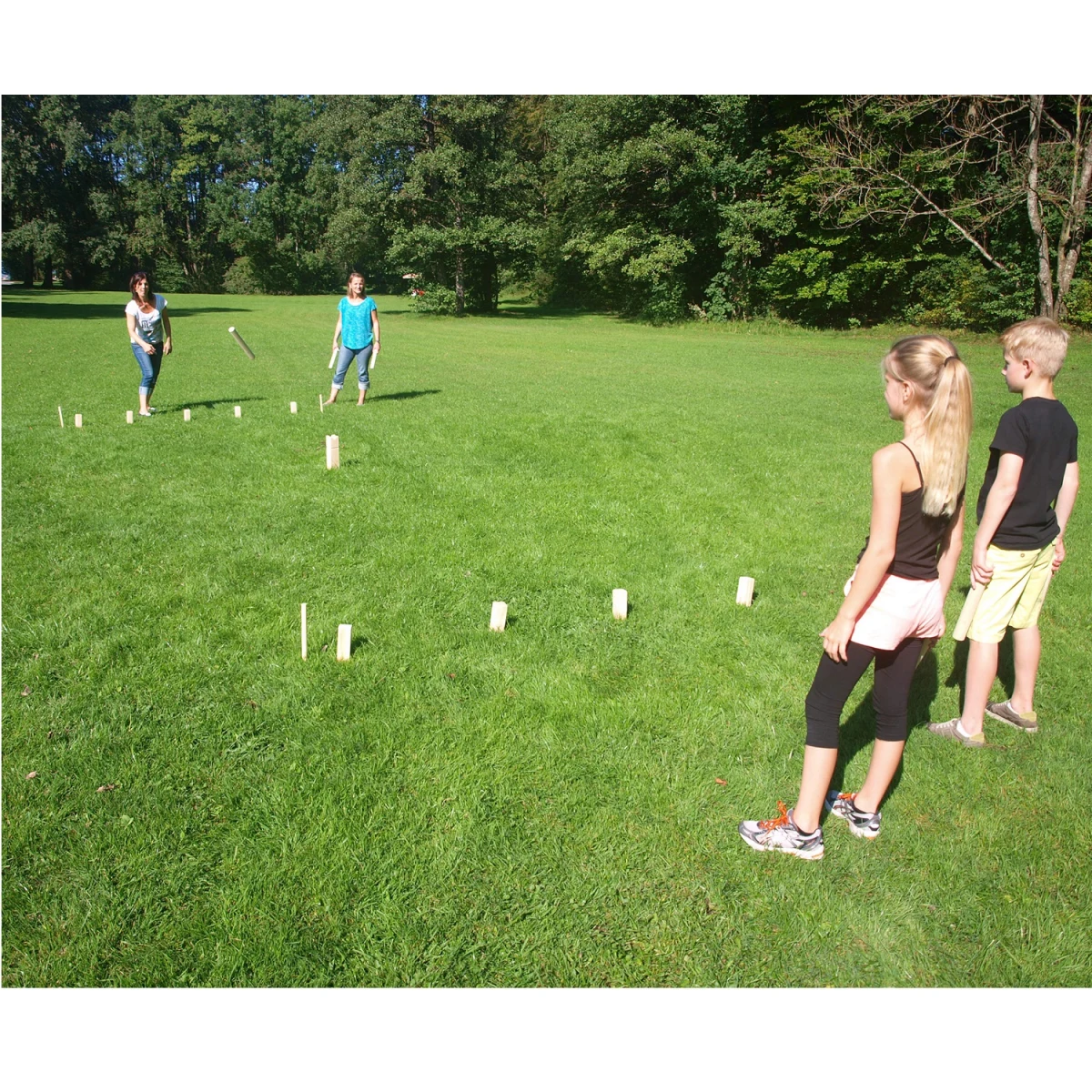 Tradičná švédska hra MASTER Kubb - King 30 cm · záber 4
