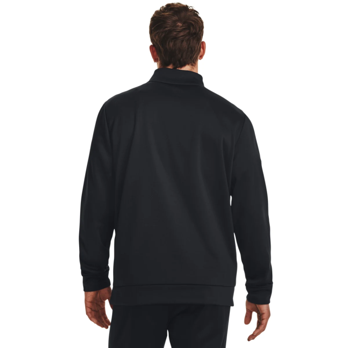 Pánská zateplená tréninková mikina s 1 2 zipem UNDER ARMOUR UA Armour Fleece 1 4 Zip-BLK · záber 4