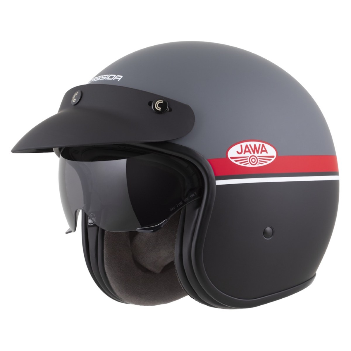 Cassida Oxygen Jawa OHC 2.0 šedá matná/červená/černá/bílá XL (61-62) · záber 1