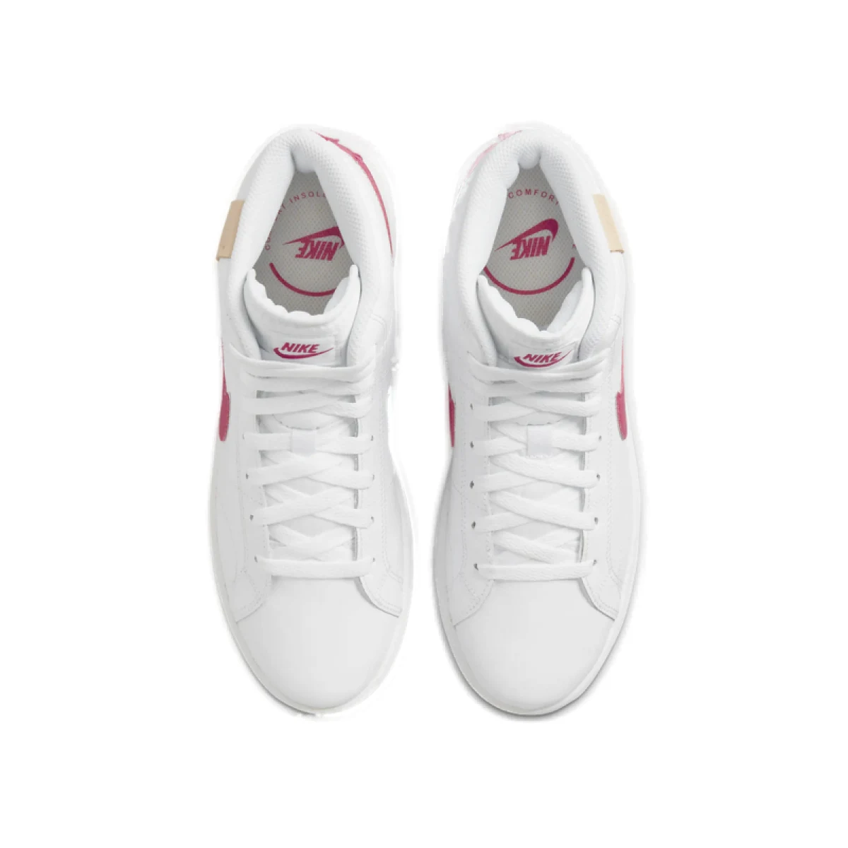 Dámská vycházková obuv NIKE Court Royale 2 Mid white rush pink onyx · záber 4