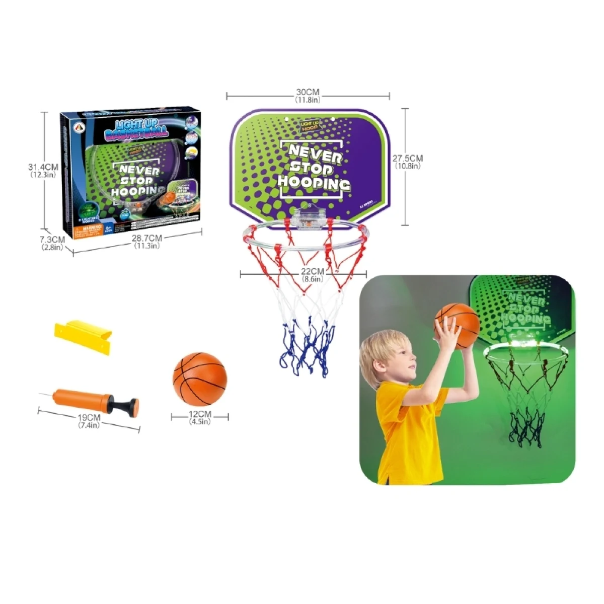 Svietiaca basketbalová súprava inSPORTline LBBS150 · záber 2