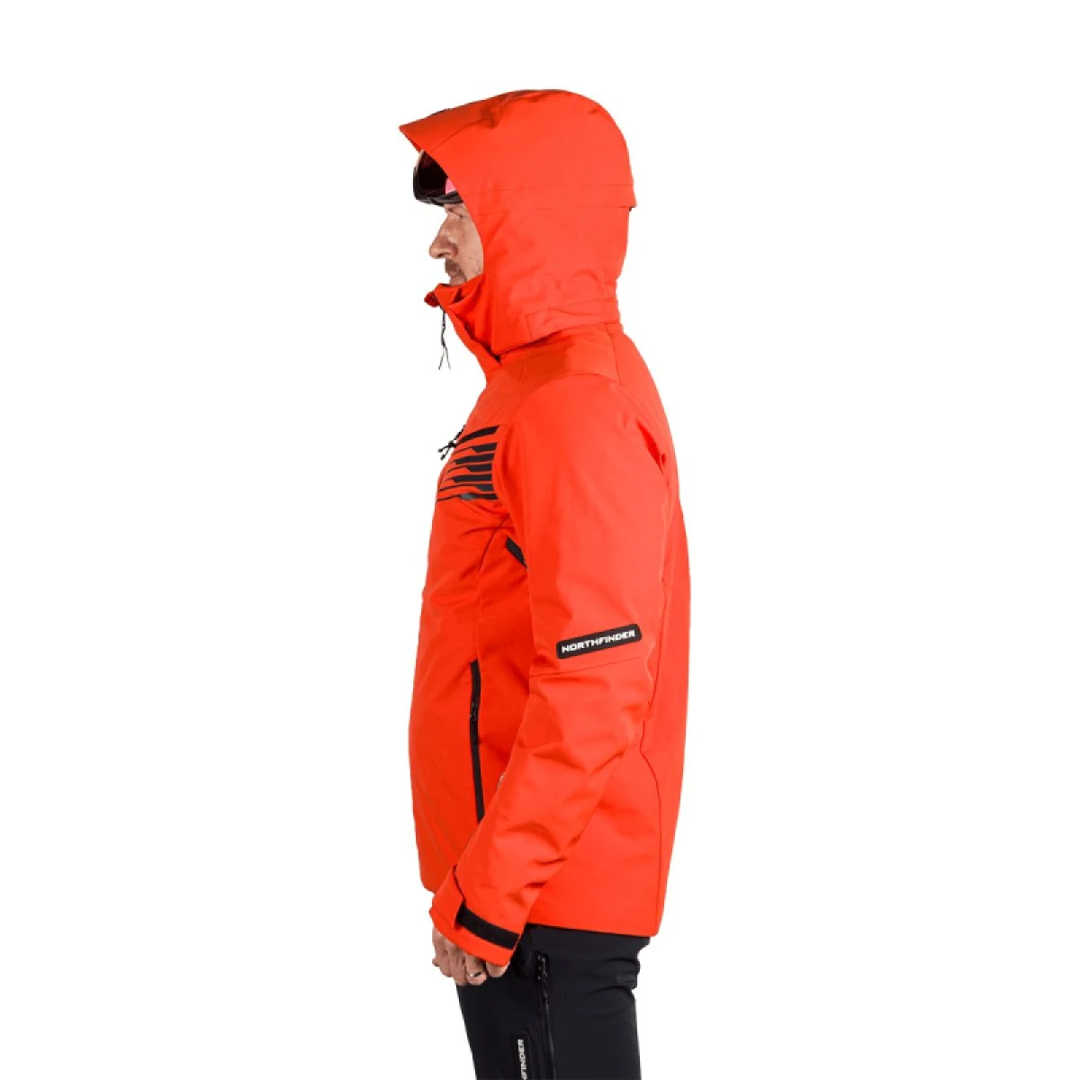 Pánská lyžařská bunda NORTHFINDER BARTALAN-361redblack · záber 4
