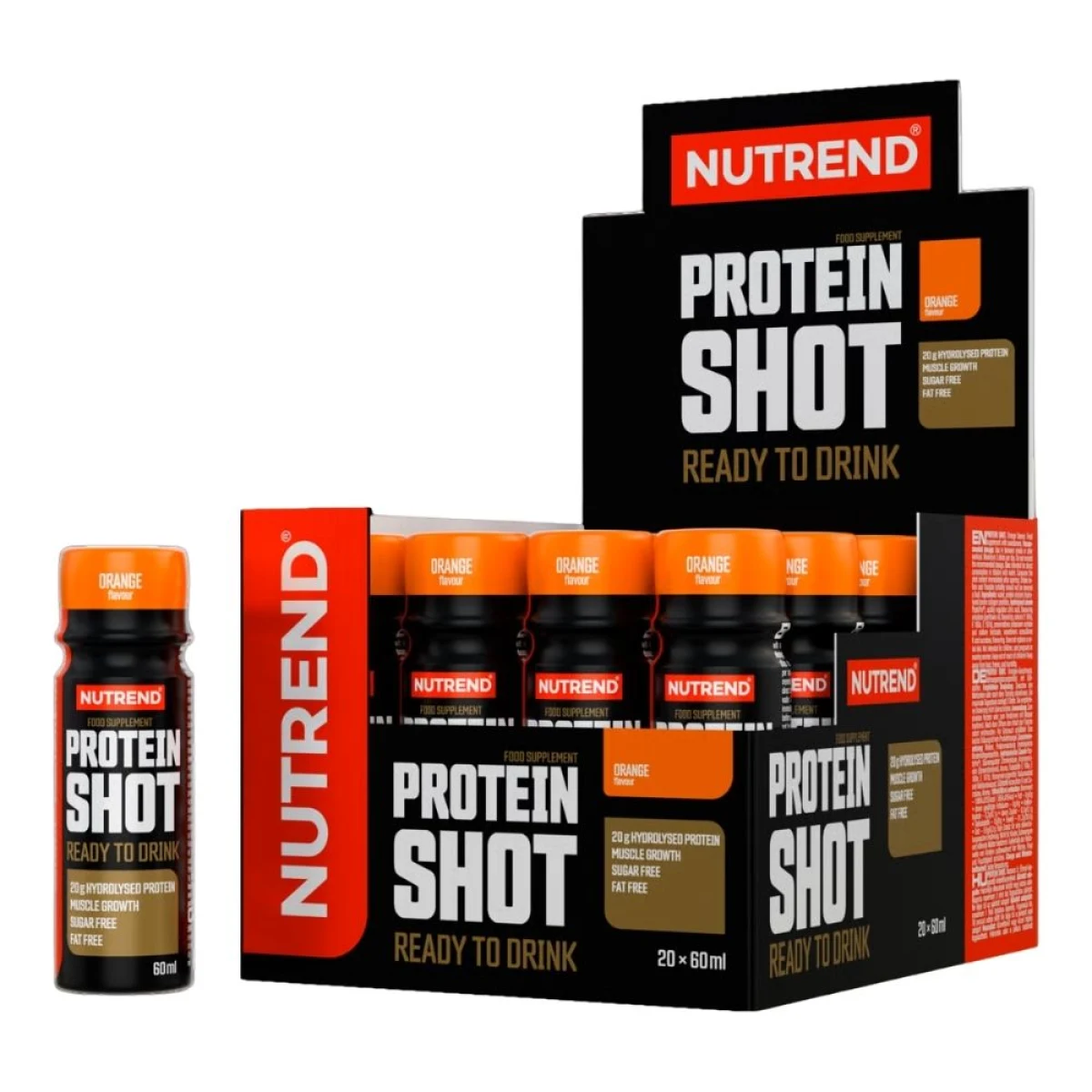 Nutrend Protein Shot 20x60ml blueberry vanilla - Príchuť: Blueberry vanilla · záber 2
