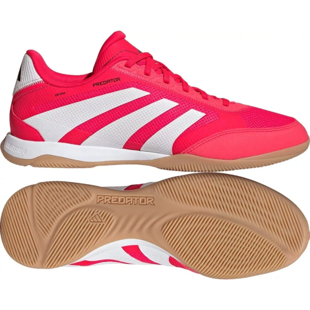 Pánské halové fotbalové kopačky ADIDAS Predator League M IC lucid red cloud white core black · záber 5
