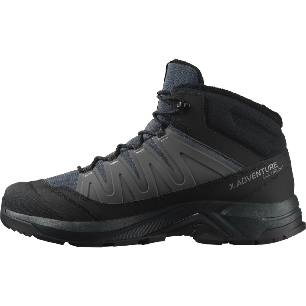 Pánske členkové zimné topánky SALOMON X-Adventure Coldrush WP M asphalt black alloy · záber 2