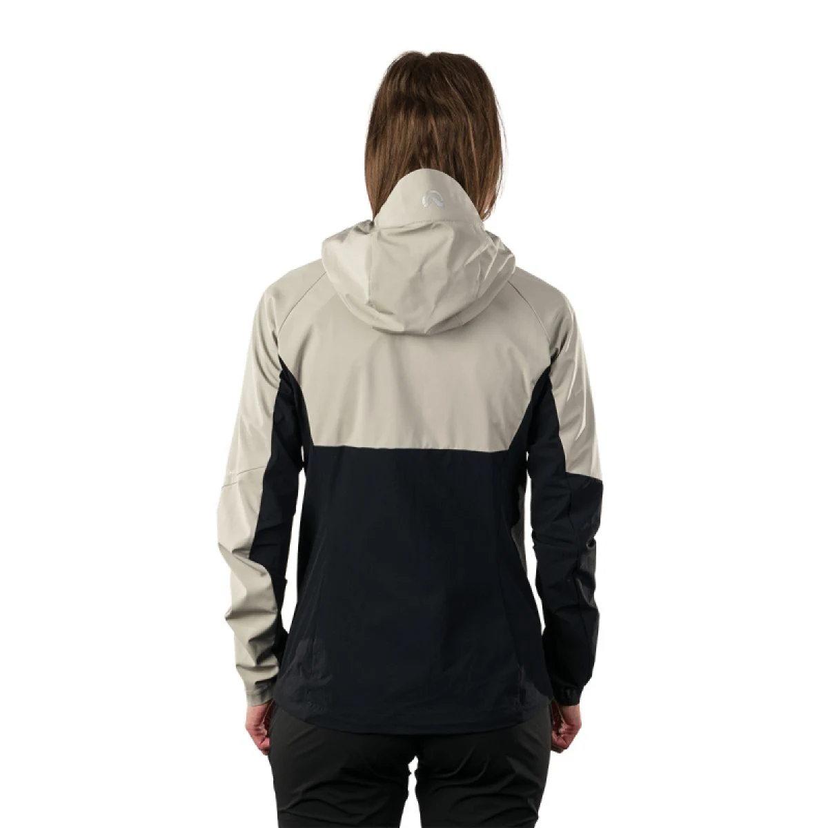 Dámska turistická softshellová bunda s kapucňou NORTHFINDER JAYLYN-263greengrey · záber 5
