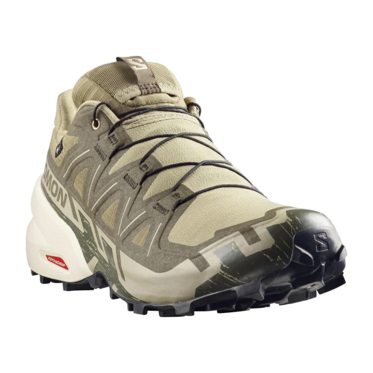 Pánska bežecká trailová obuv SALOMON Speedcross 6 GTX M aloe aspargus green grape leaf · záber 3
