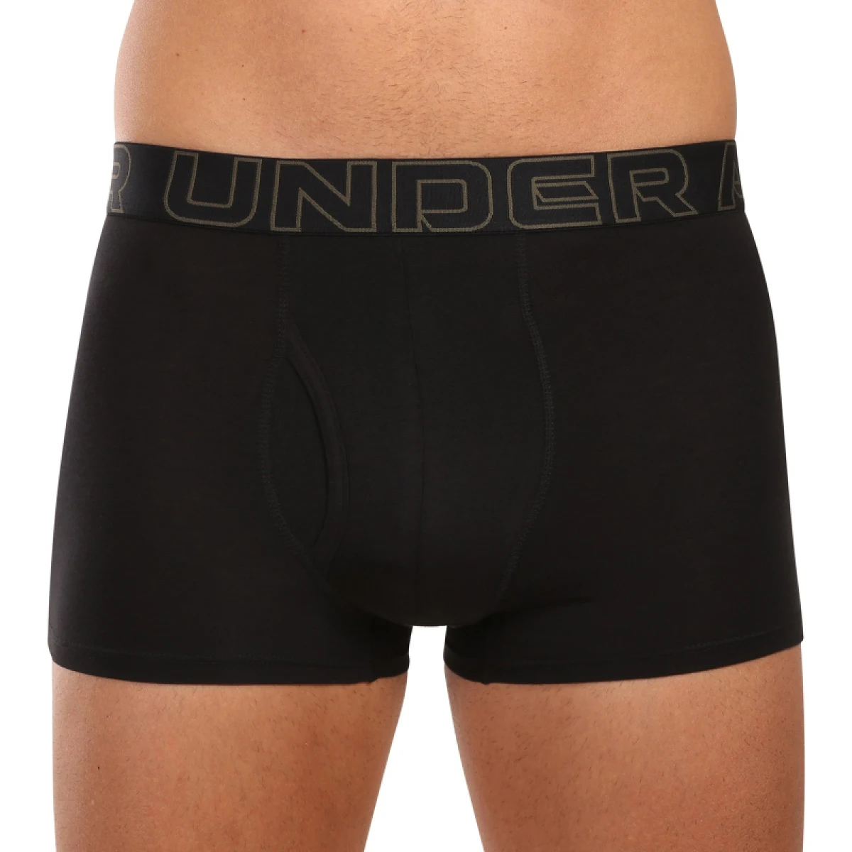 Pánske boxerky UNDER ARMOUR 3 PACK-UA PERFORMANCE COTTON - SOLID 3 inch-BLK · záber 5