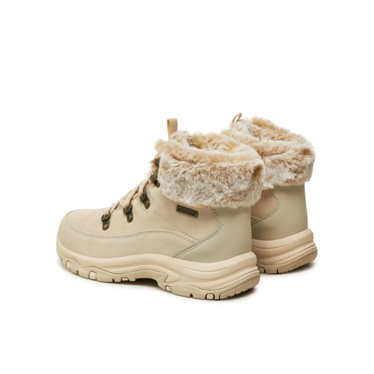 Dámske členkové zimné topánky SKECHERS Trego Snow Worries W natural · záber 3