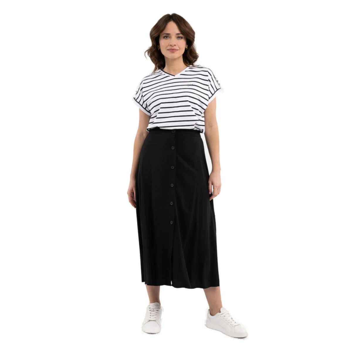 Dámské tričko s krátkým rukávem VOLCANO T-PORTO-700-BLACK · záber 4