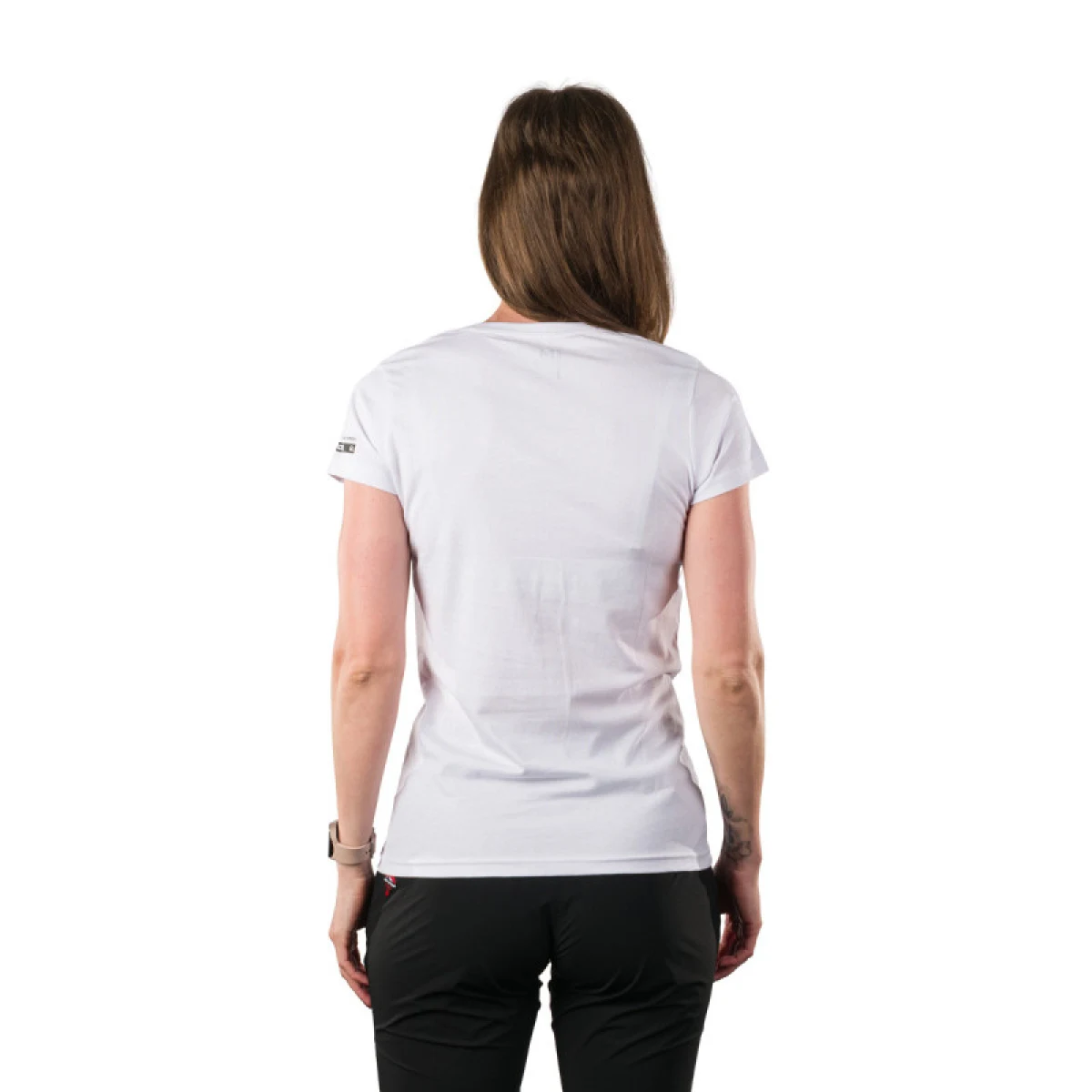 Női rövid ujjú túrázó póló NORTHFINDER MARYB-377white · záber 2