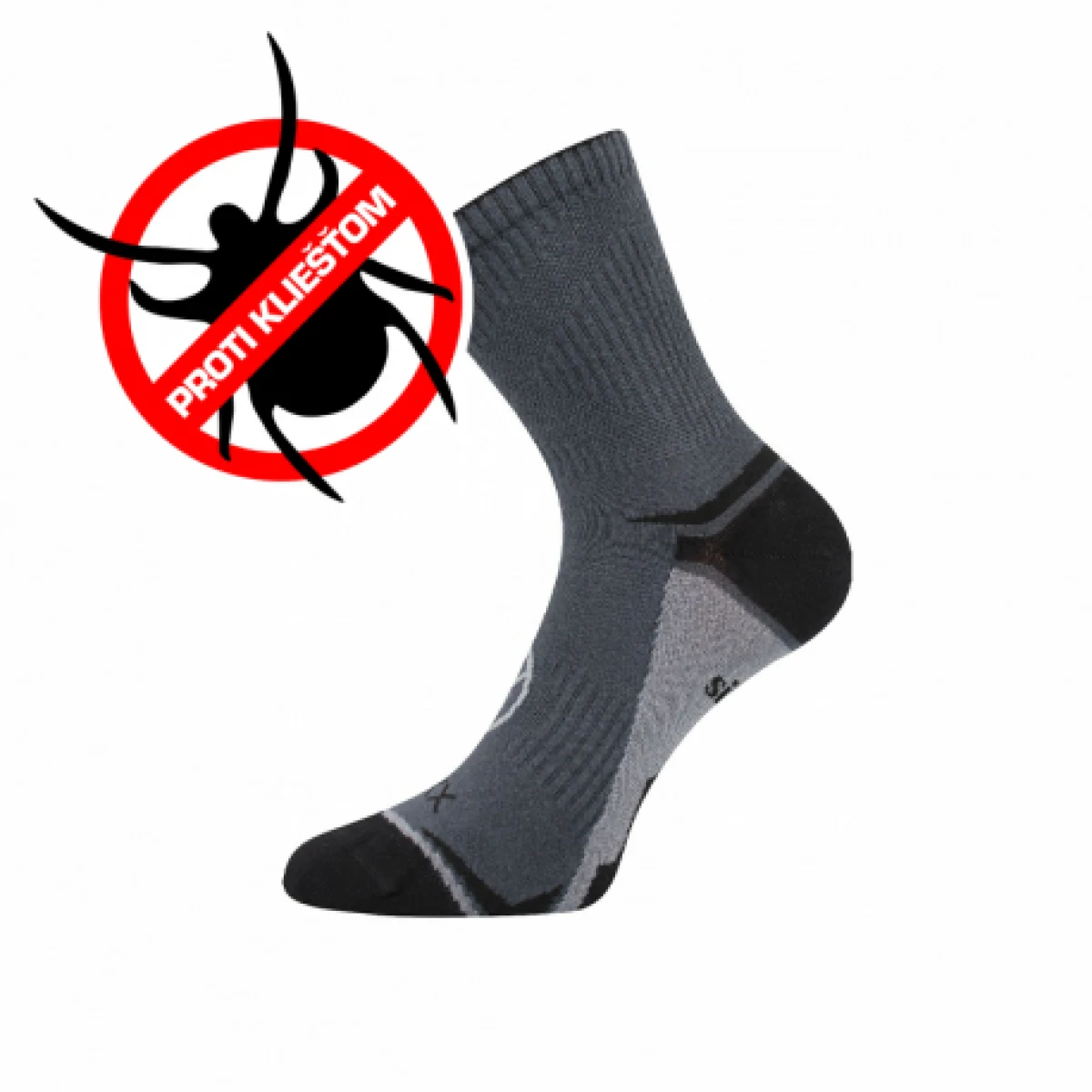 Turistické ponožky VOXX 1 PACK-Optifan 03-Grey dark · záber 1